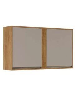 Aéreo 1.20m 2 Portas Cozinha Pérola Cinamomo/Off White - Sallêto