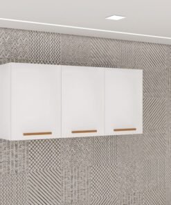Aéreo Triplo New Valência Branco/Cinamomo Larg. 1.20m - Sallêto