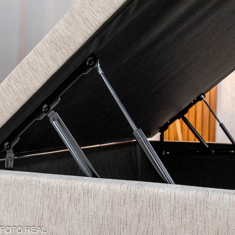 Base Box Baú Casal Prime Confort Corino Palha Blindado 138x188x45 - Issacar - Imagem 5