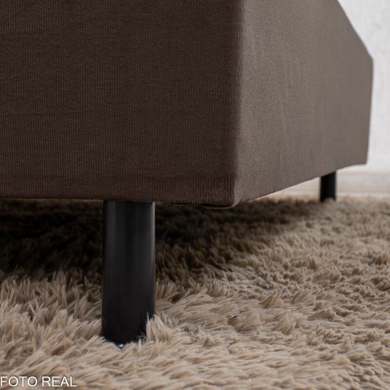 Box Casal Sued Marrom 138x188x37 - Ortobel - Imagem 4