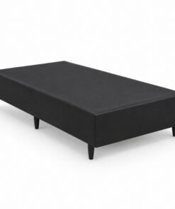 Box Solteiro Korino Preto 88x188x37 - Ortobel