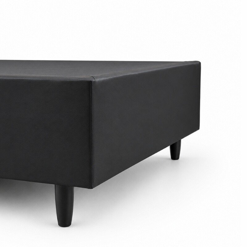 Box Solteiro Korino Preto 88x188x37 - Ortobel - Imagem 3