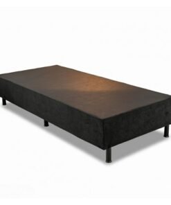 Box Solteiro Sued Preto 88x188x37 - Ortobel