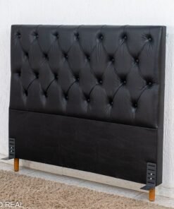 Cabeceira Queen Vitória Korino Preto Larg. 1.60m