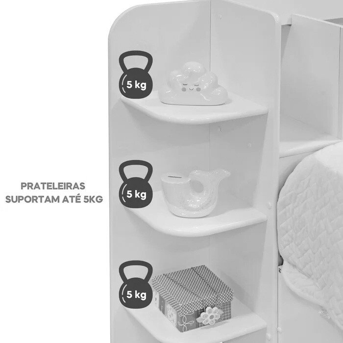 Cama Solteiro Milênio Cinamomo Cabeceira C/ Baú Larg. 1.30m - D Doro - Imagem 8