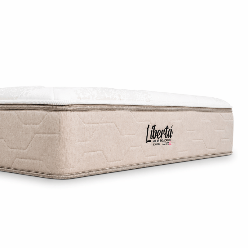 Colchão Casal Libertá Molas Ensacadas Inovaflex + Base Box Baú Casal Prime Confort Corino Palha Blindado Issacar 138x188x77 | Suporta até 120kg - Imagem 12