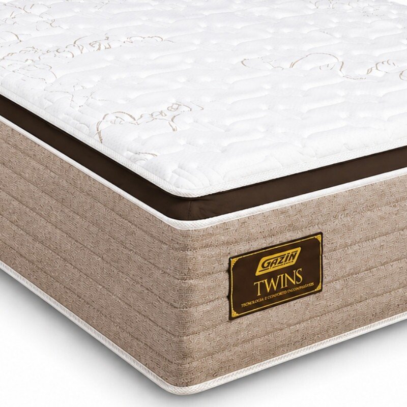 Colchão Queen Twins 158x198x34 Molas BlueWave - Gazin | Suporta até 290kg - Imagem 3