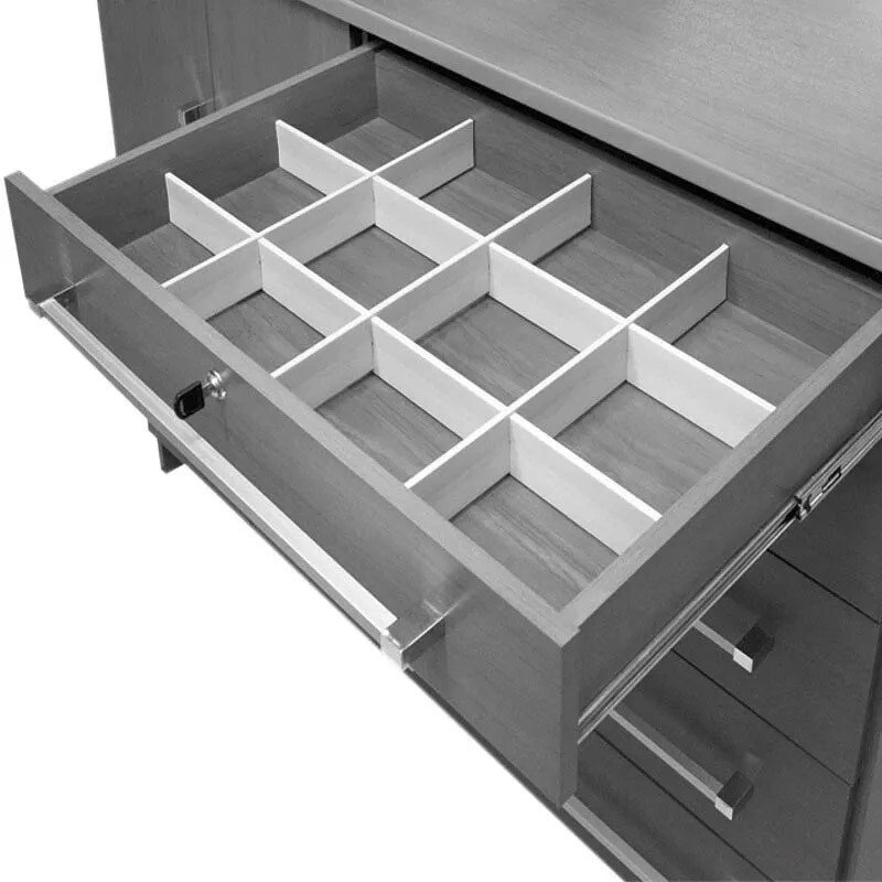 Cômoda New Athos Castanho 5 Gavetas e Sapateira Larg. 1.36m - D Doro - Imagem 5