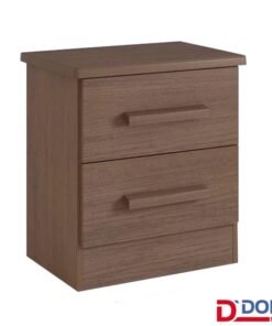 Mesa de Cabeceira New Athos Castanho 2 Gavetas Larg. 0.50m - D Doro