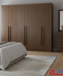 Roupeiro Da Vinci Plus 6 Portas Castanho Larg. 2.75m - D Doro