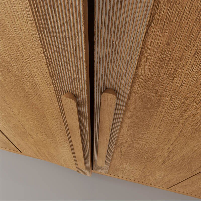 Guarda-roupa Casal Lucca Premium Nature 6 Portas 6 Gavetas Larg. 2.73m 100% MDF Rufato - Imagem 4