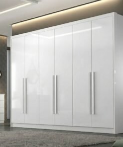 Guarda-roupa Rizon New Neve Larg. 2.43m 6 Portas 8 Gavetas - Novo Horizonte