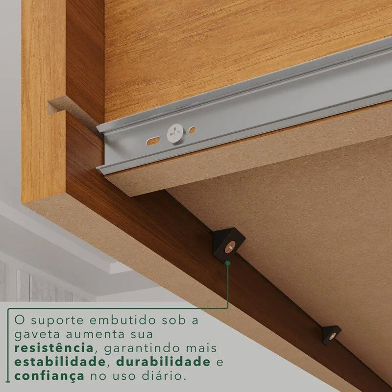 Roupeiro Texas Premium 6 Portas Cinamomo Larg. 1.80m - Sallêto - Imagem 5