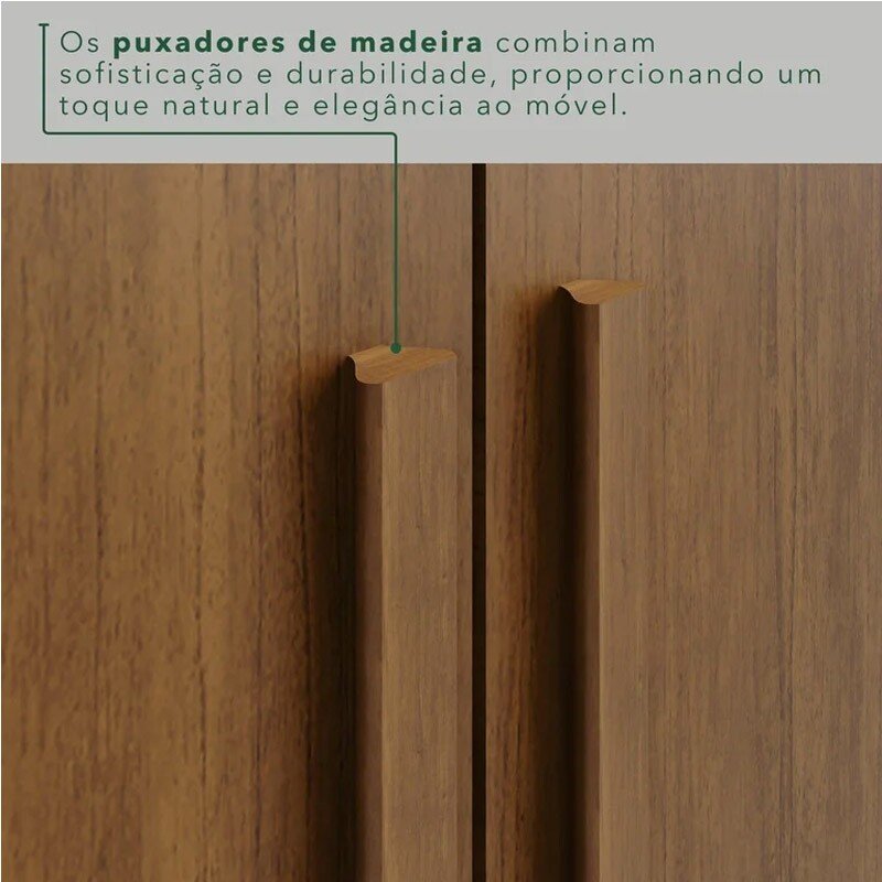 Roupeiro Texas Premium 6 Portas Cinamomo Larg. 1.80m - Sallêto - Imagem 8