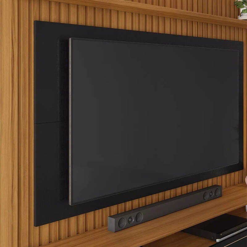 Home NT 1340 Larg. 1.83m Freijó/Preto Ripado para TV até 65" - Notável - Imagem 4