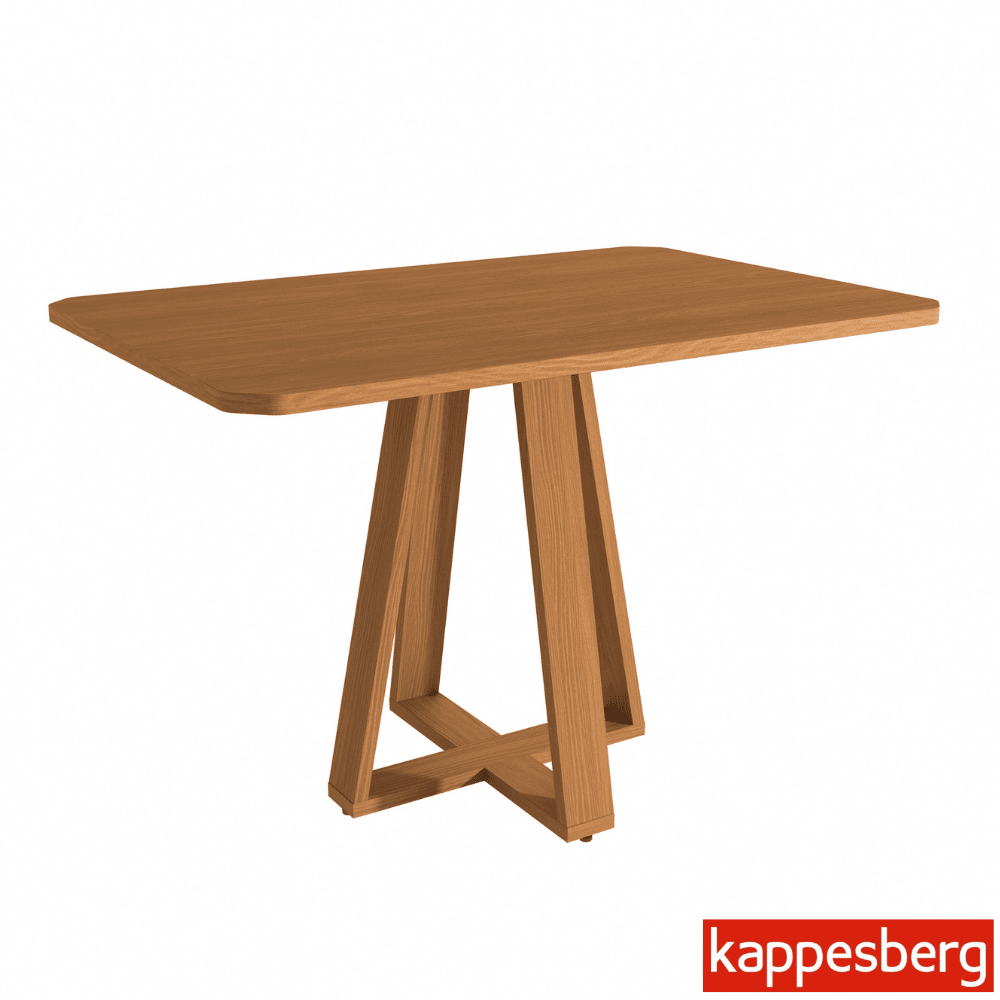 Mesa de Jantar BA65 Tampo MDF Madeirado 120X80 + 4 Cad. Gardeni Canela - Kappesberg - Imagem 4
