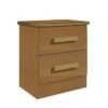 Mesa de Cabeceira New Athos 2 Gavetas Cinamomo Larg. 0.50m - D Doro