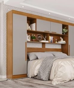 Modulado Apolo Premium Cinamomo/Off 4 Portas Larg. 2.40m - Sallêto