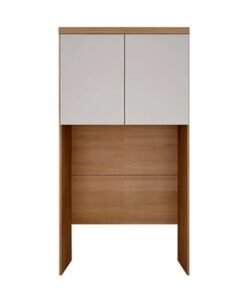 Modulado Aéreo Solteiro Rizon Cumaru/Fendi Larg. 1.25m 2 Portas - Novo Horizonte