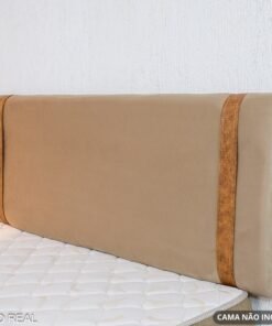 Painel Casal 1.40 Leticia Veludo Bege