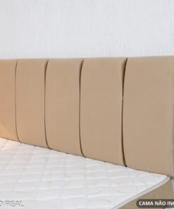 OUTLET - Painel Casal 1.40 Roma Veludo Bege