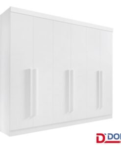 Roupeiro Da Vinci Plus 6 Portas Branco Larg. 2.75m - D Doro