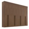 Roupeiro Daymond 8 Portas Castanho Larg. 2.75m - D Doro