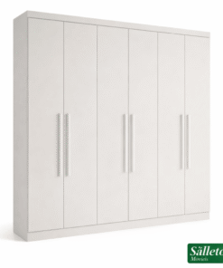 Roupeiro Recife 6 Portas Branco Larg. 1.80m - Sallêto