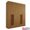 Roupeiro Da Vinci Plus 4 Portas Cinamomo Larg. 1.85m - D Doro