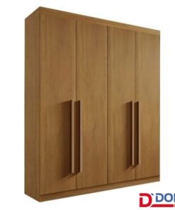Roupeiro Da Vinci Plus 4 Portas Cinamomo Larg. 1.85m - D Doro