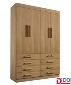 Roupeiro Mônaco Plus 4 Portas Cinamomo Larg. 1.60m - D Doro