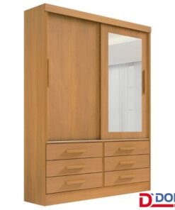 Roupeiro Meridian 2 Portas Cinamomo Larg. 1.35m - D Doro