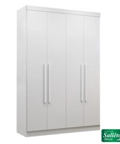 Roupeiro Recife 4 Portas Branco Larg. 1.21m - Sallêto