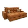 Sofá Retrátil Reclinável Gran Bello 2.30m Veludo Terracota 24 - Molas Ensacadas Pocket
