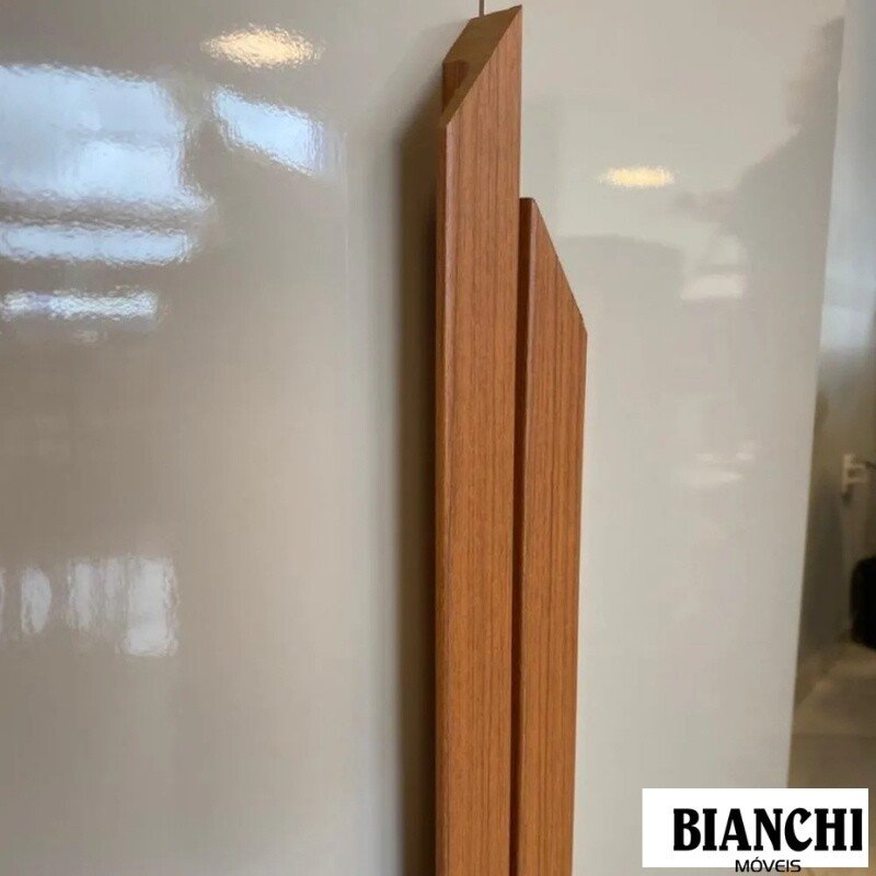 Guarda-roupa Casal Bianca 6 Portas Larg. 2.30m 100% MDF Nature/Off - Bianchi - Imagem 4