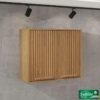 Aéreo 2 Portas Ripado Larg. 0.80m Cozinha Florida Cinamomo Sallêto