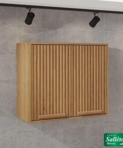 Aéreo 2 Portas Ripado Larg. 0.80m Cozinha Florida Cinamomo Sallêto