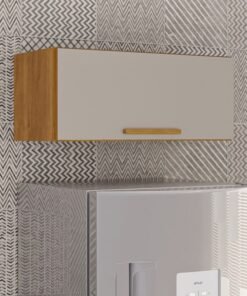 Aéreo Geladeira Cozinha New Valência Cinamomo/Off Larg. 71cm - Sallêto