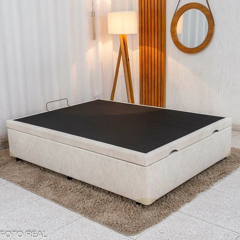 Colchão Casal Due Molas Ensacadas - Viero + Base Box Baú Casal Prime Confort Corino Palha Blindado - Issacar 138x188x71 | Suporta até 240kg - Imagem 10