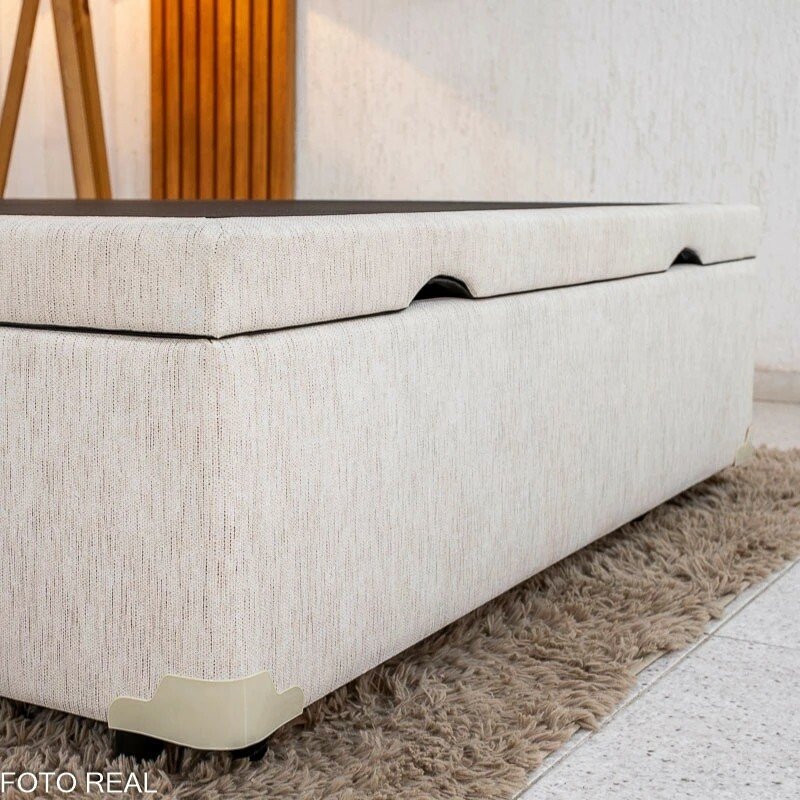 Colchão Casal Due Molas Ensacadas - Viero + Base Box Baú Casal Prime Confort Corino Palha Blindado - Issacar 138x188x71 | Suporta até 240kg - Imagem 13