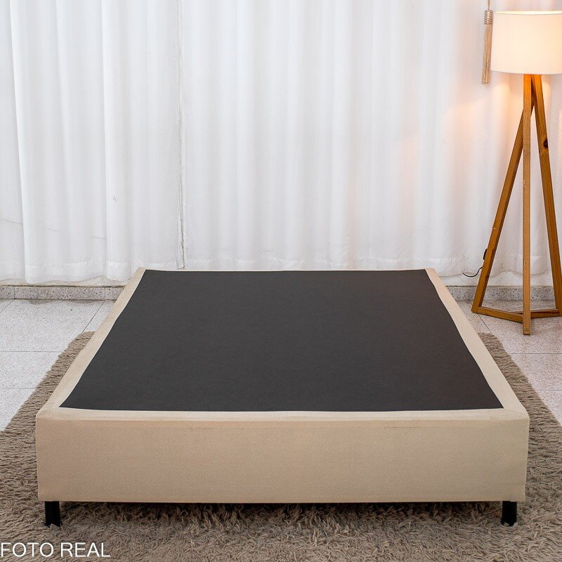 Box Casal Sued Bege 138x188x37 - Ortobel - Imagem 3
