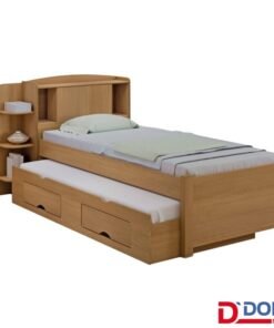 Cama Solteiro Milênio + Cama Auxiliar Solteiro 2 Gavetas Cinamamo D Doro