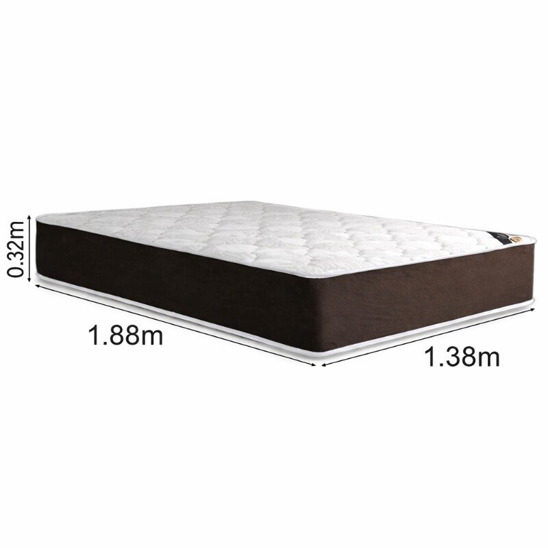 Colchão Casal Clean Marrom 138x188x32 Molas Ensacadas Lestespuma | Suporta até 300kg - Imagem 4