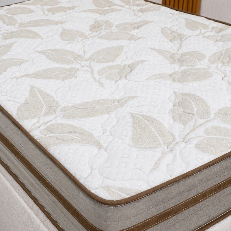 Colchão Casal Due Molas Ensacadas - Viero + Base Box Baú Casal Prime Confort Corino Palha Blindado - Issacar 138x188x71 | Suporta até 240kg - Imagem 4