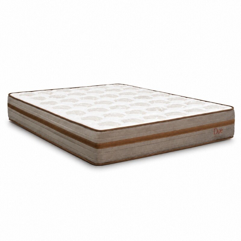 Colchão Casal Due Molas Ensacadas - Viero + Base Box Baú Casal Prime Confort Corino Palha Blindado - Issacar 138x188x71 | Suporta até 240kg - Imagem 15