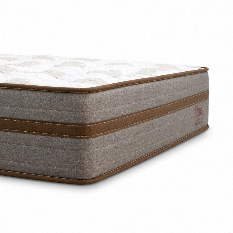 Colchão Casal Due Molas Ensacadas - Viero + Base Box Baú Casal Prime Confort Corino Palha Blindado - Issacar 138x188x71 | Suporta até 240kg - Imagem 20