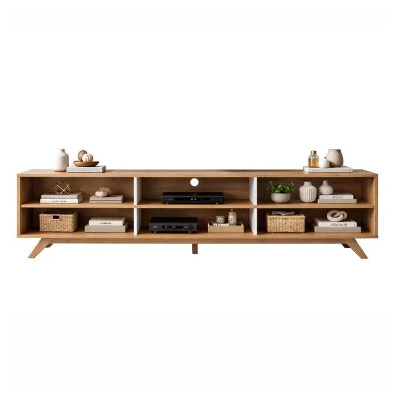Home Theater Diplomata Cinamomo/Off White Larg. 2.00m para TV até 60'' - Valdemóveis - Imagem 2