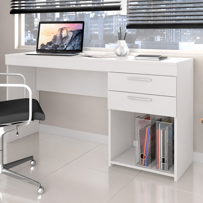Mesa Office NT 51015 Branco Larg. 1.21m - Notável - Imagem 2