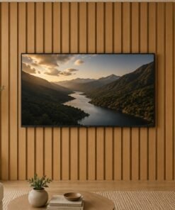 Painel Ripado Plus Modular 180x219 Nature para TVs até 75 Polegadas - JB Bechara
