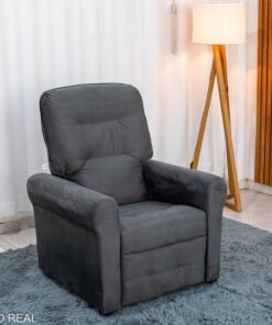 Poltrona Reclinável Clio MX-24 Veludo Chumbo 250